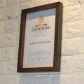 New design custom A4 Logs Document Frame Hanging on the wall Diploma Frames